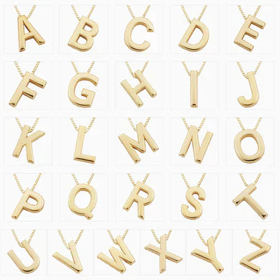 Chic Kärleksbrev Guld Initial Halsband