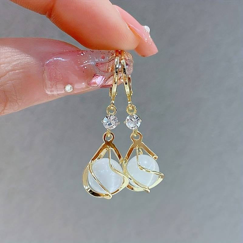 MONIQUE | ELEGANTA OPAL GULDÖRHÄNGEN